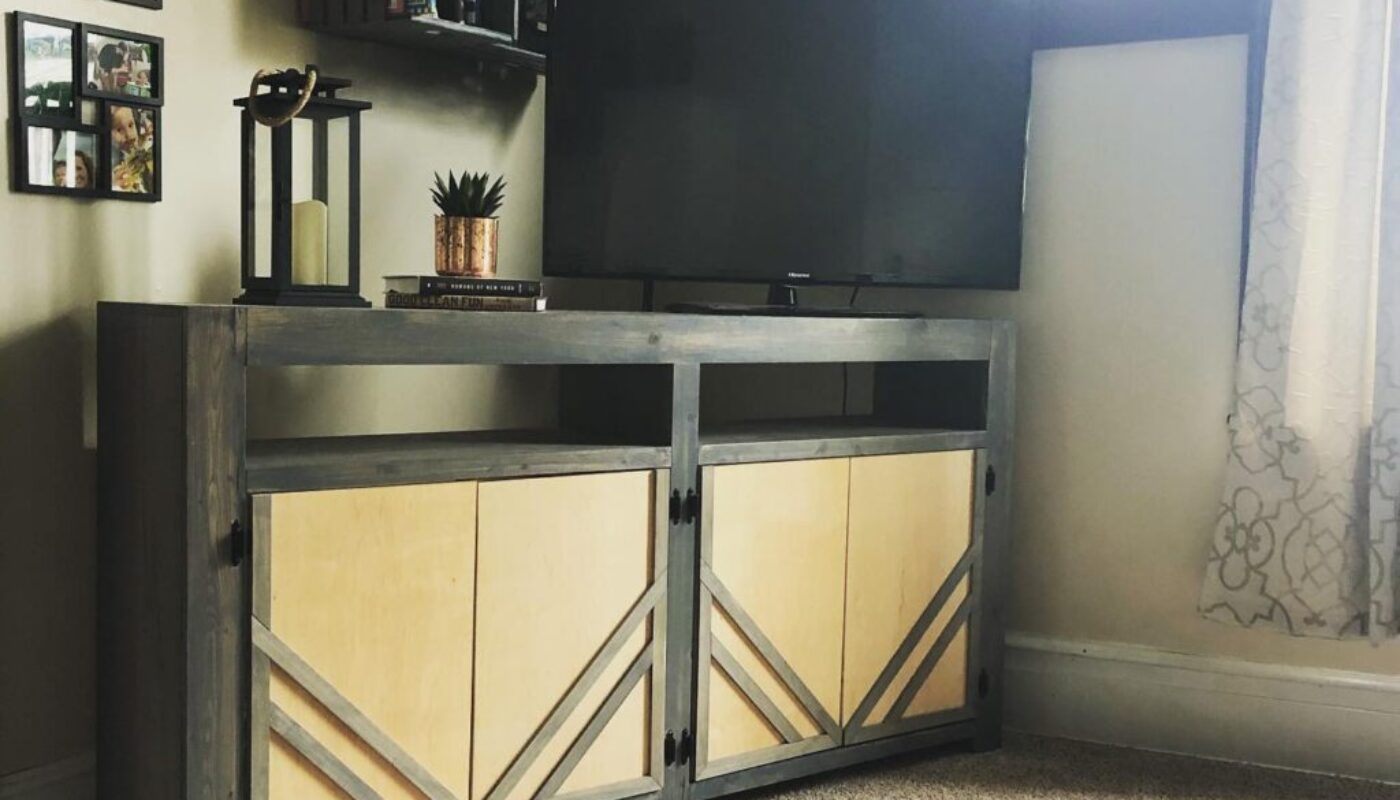 modern farmhouse tv stand